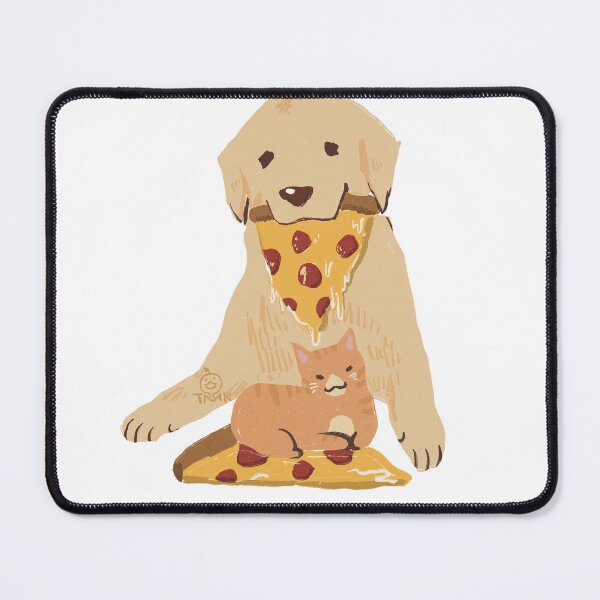 Item preview, Pizza T-Shirt, dog and cat, cat lover gift, dog lover gift, Pizza and Pizza Slice, Pizza Shirts Set, pizza lover gift, cute designed and sold by Golden Turtle Studio.