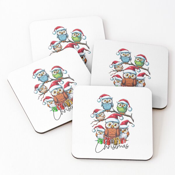 Item preview, Merry Christmas owls designed and sold by Butterfly  Effect.