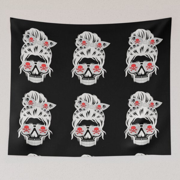 Item preview, Skull girl with glasses designed and sold by InverseArt.
