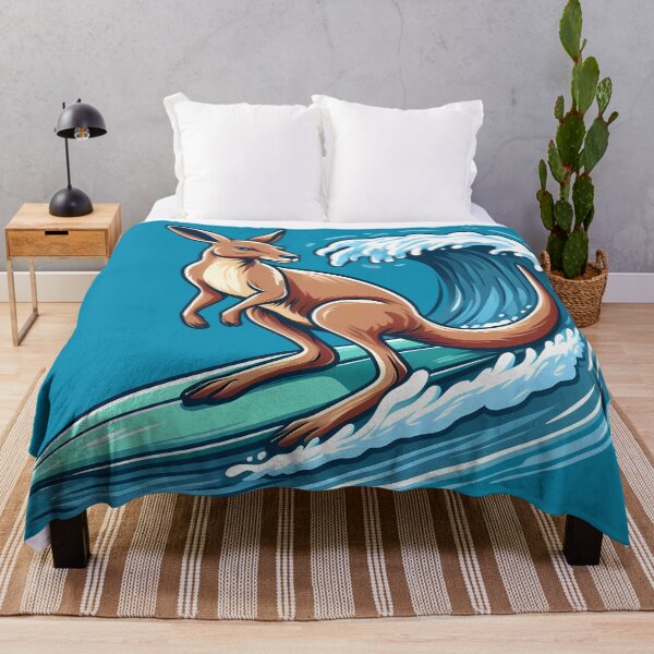 Item preview, Australian Kangaroo Surfing designed and sold by Coffee Lifestyle.