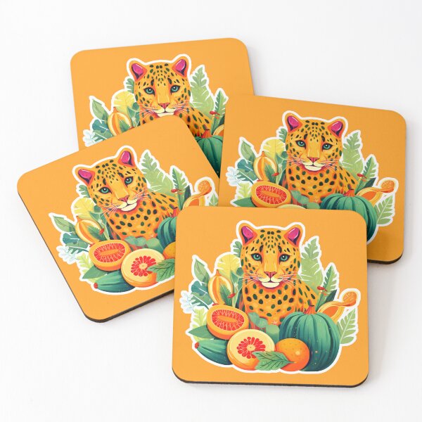 Item preview, A cute vegetarian leopard, tiger, and vegetables designed and sold by kongkorakrich.