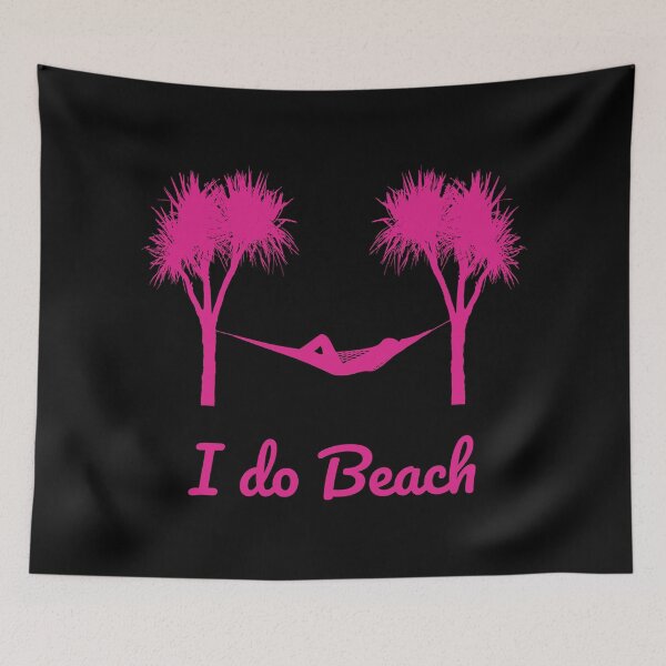 Item preview,  I do Beach, hot pink designed and sold by Jeeb-Arts.