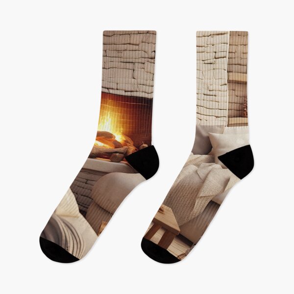 Item preview, Cozy Winter Evening by the Fireplace designed and sold by FireScreen.