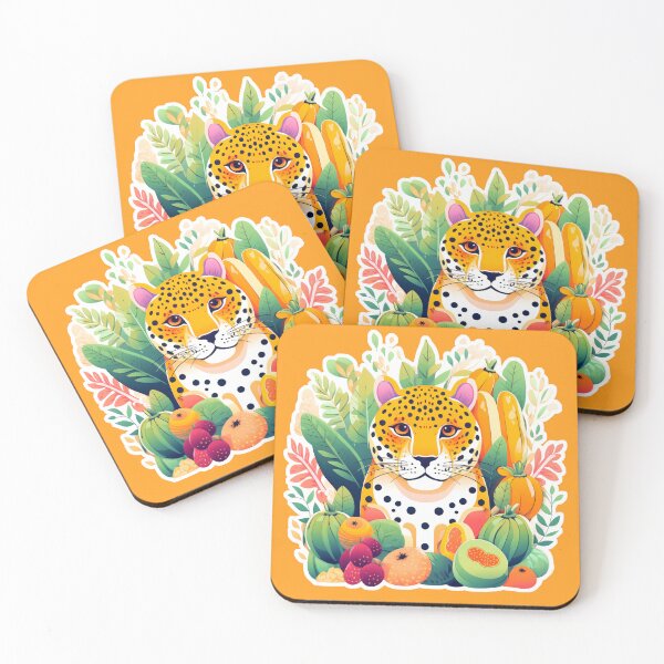 Item preview, A cute vegetarian leopard, tiger, and vegetables designed and sold by kongkorakrich.