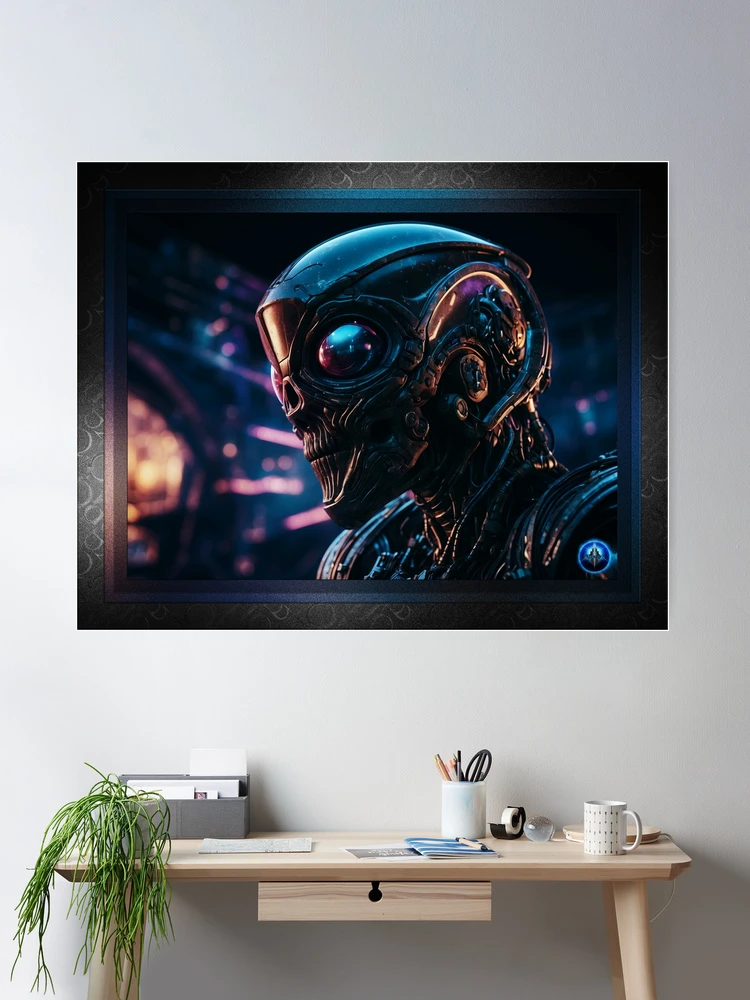 A Trimeckian Android Warrior Science Fiction AI Concept Art by Xzendor7 Room Decor Poster Art Print