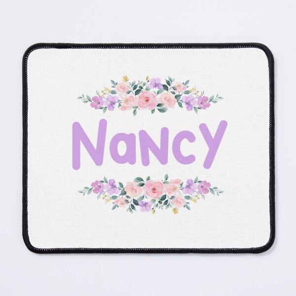 Item preview, Purple Flower Nancy Name Label designed and sold by NormadWorld.