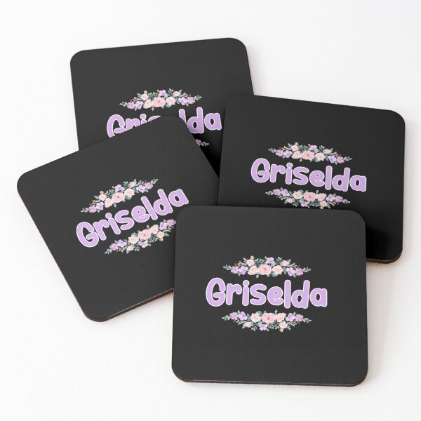 Item preview, Purple Flower Griselda Name Label (Black) designed and sold by NormadWorld.