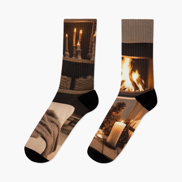 Item preview, Cozy Winter Evening by the Fireplace designed and sold by FireScreen.