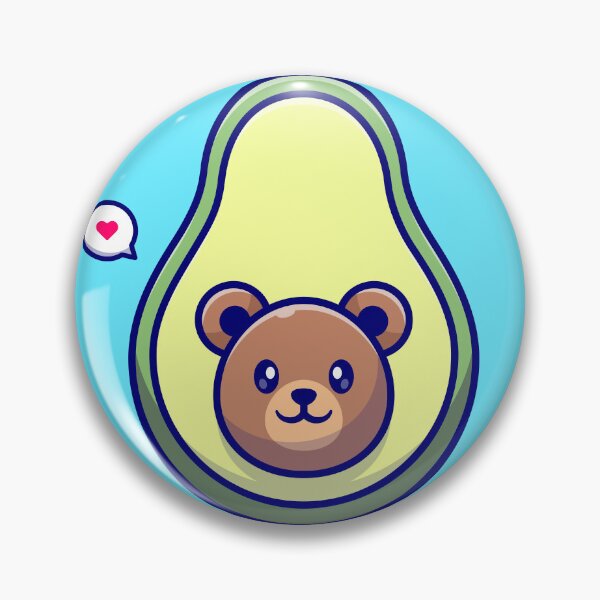 Item preview, Cute Bear Avocado Cartoon Vector Icon Illustration designed and sold by hjian8219.