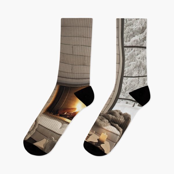 Item preview, Cozy Winter Evening by the Fireplace designed and sold by FireScreen.