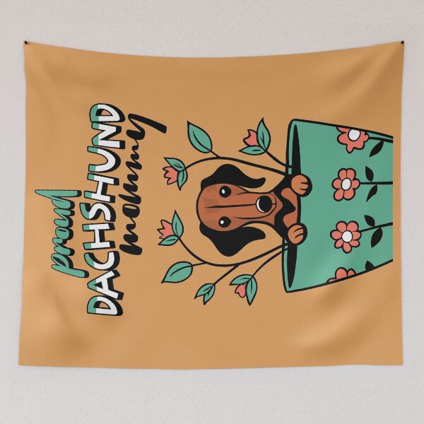 Item preview, Proud Dachshund Mum Flower Pot Dog designed and sold by Hic21.
