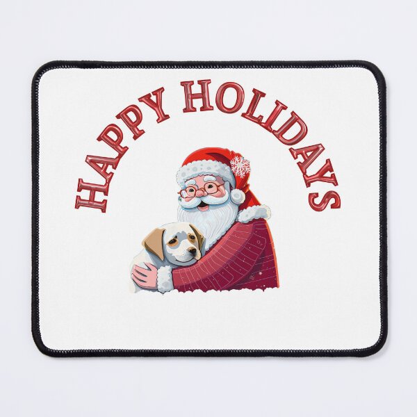 Item preview, ''Happy Holidays'' Santa and his dog designed and sold by Middygiddy.