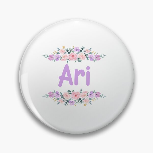 Item preview, Purple Flower Ari Name Label  designed and sold by NormadWorld.