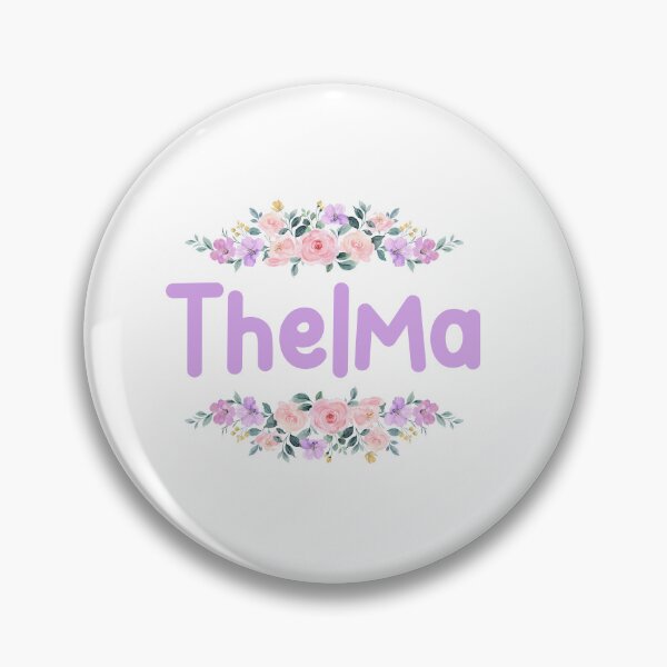 Artikelvorschau, Lila Blumen-Thelma-Namensschild entworfen und verkauft von NormadWorld.
