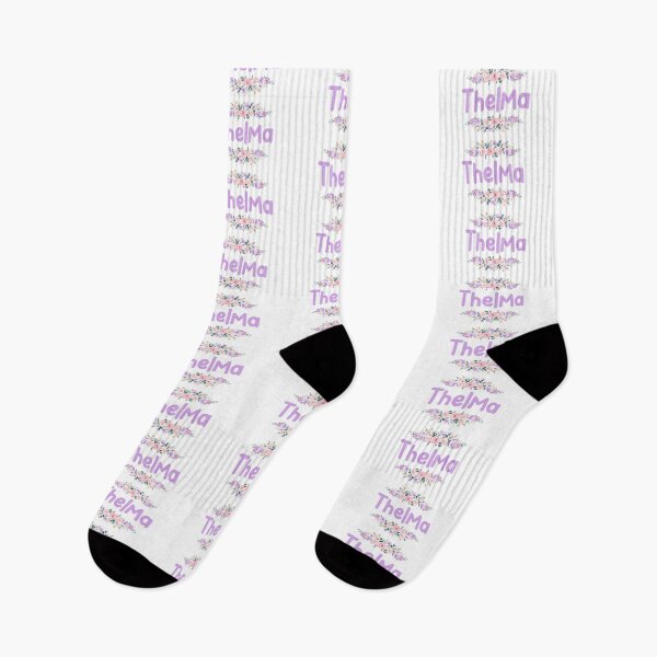 Item preview, Purple Flower Thelma Name Label designed and sold by NormadWorld.