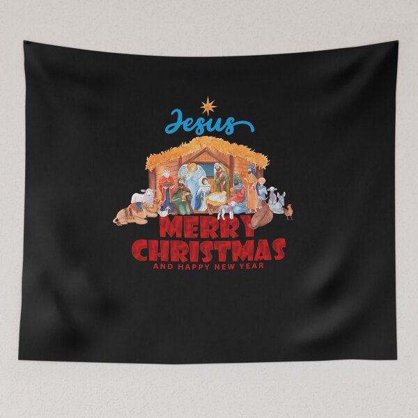 Item preview, Jesus Merry christmas and Happy new year designed and sold by Faithandpattern.