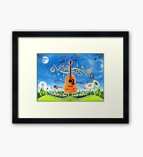 musique Framed Print