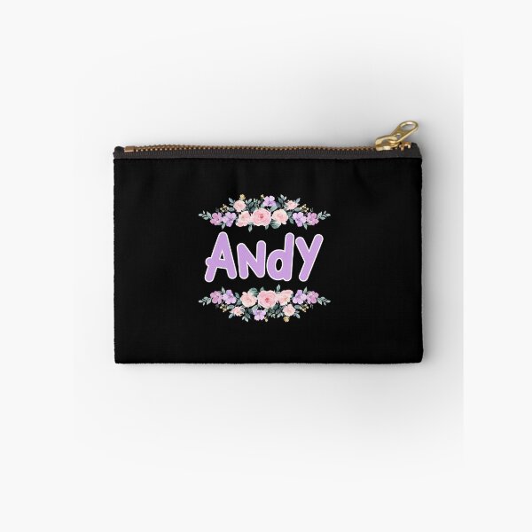 Item preview, Purple Flower Andy Name Label (Black) designed and sold by NormadWorld.