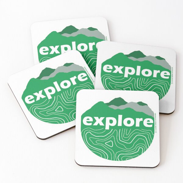 Item preview, Green Explore Mountains designed and sold by CraneCreek.