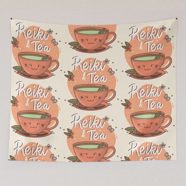 Item preview, Smiling Mug Harmony: Reiki and Tea Love designed and sold by EvaAngel.