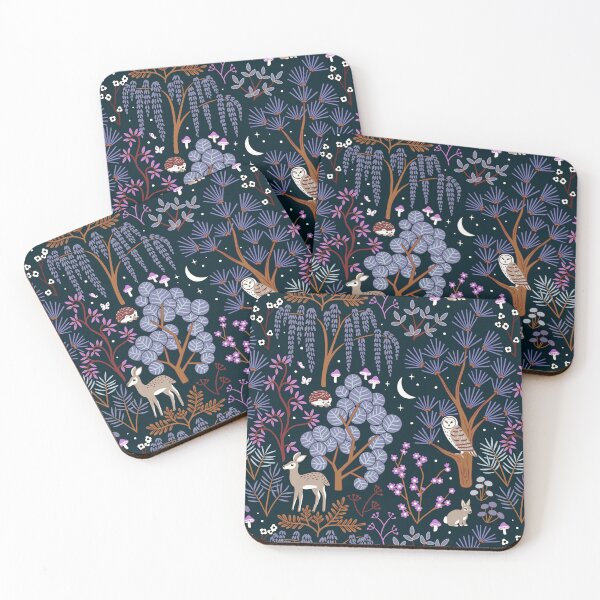 Item preview, Woodland Night Life - Ultra Violets  designed and sold by TigaTiga.
