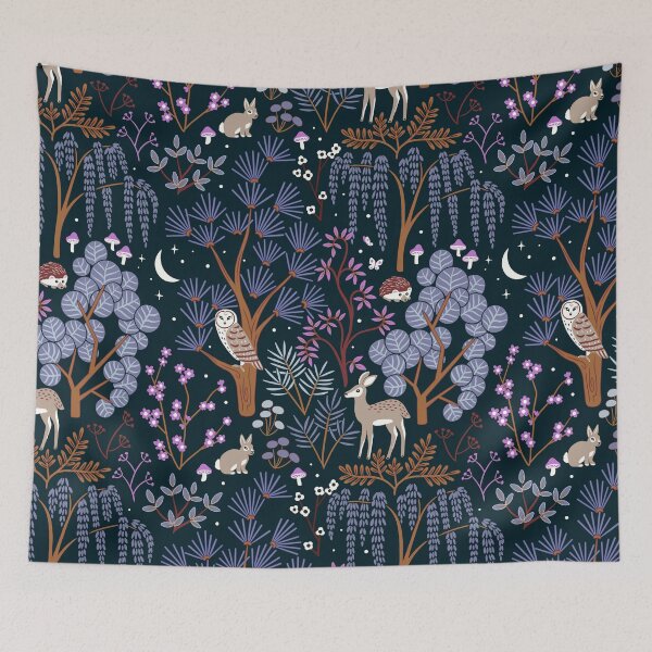 Item preview, Woodland Night Life - Ultra Violets  designed and sold by TigaTiga.