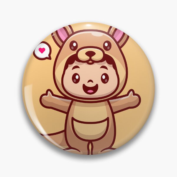 Item preview, Cute Kid Wearing Kangaroo Costume Cartoon Vector Icon Illustration designed and sold by hjian8219.