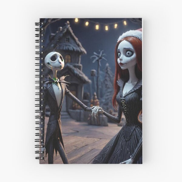 Item preview, Jack and Sally in nightmare on christmas eve designed and sold by Trendy-socks.