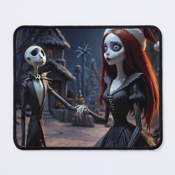 Item preview, Jack and Sally in nightmare on christmas eve designed and sold by Trendy-socks.