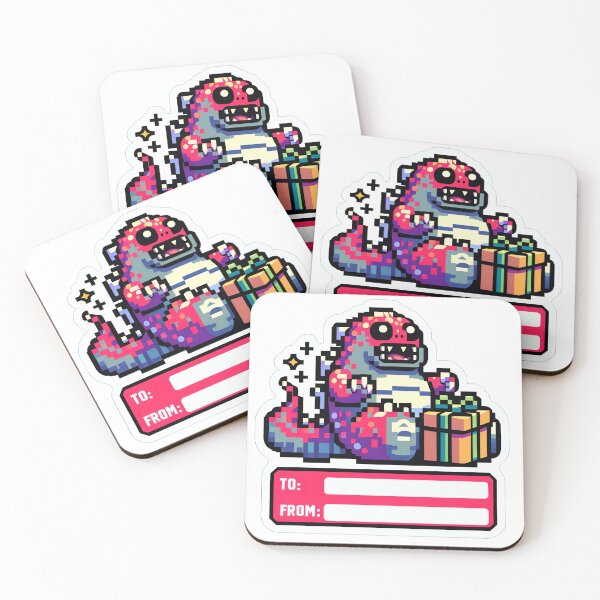 Item preview, Christmas Kaiju Gift Label designed and sold by Ritoshop.