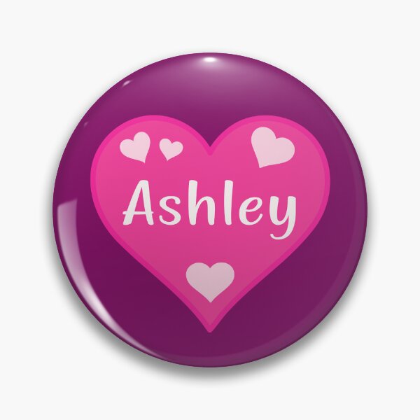 Item preview, Ashley Name Pink Heart  designed and sold by Jeallan Designs.