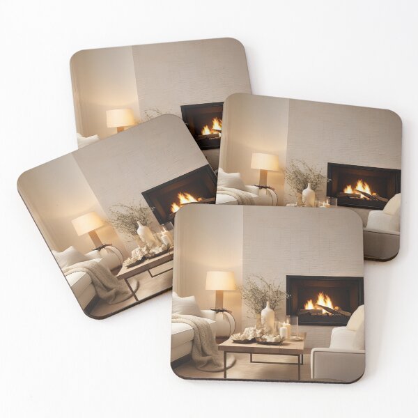 Item preview, Cozy Winter Evening by the Fireplace designed and sold by FireScreen.