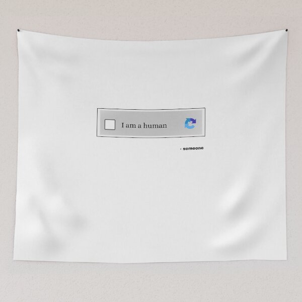 Item preview, Copy of I am a human captcha fill security question she said  designed and sold by Cosmicworld07.