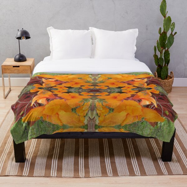 Item preview, Vibrant Orange Flowers Print, Happiness, Energy, Pieretto  designed and sold by Pieretto.