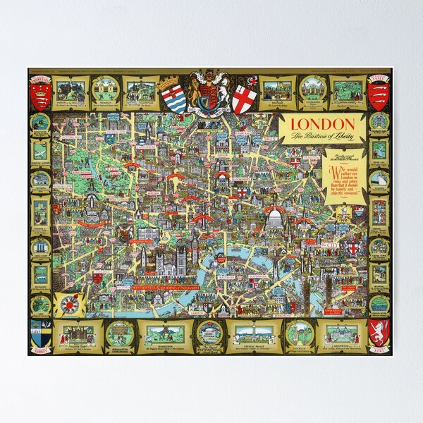 London, The Bastion of Liberty. Poster