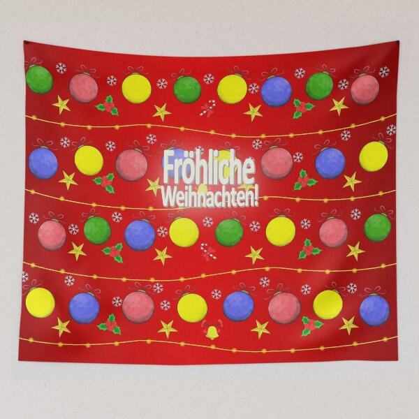 Item preview, fröhliche weihnachten weihnachtskugeln designed and sold by ZiphGames.