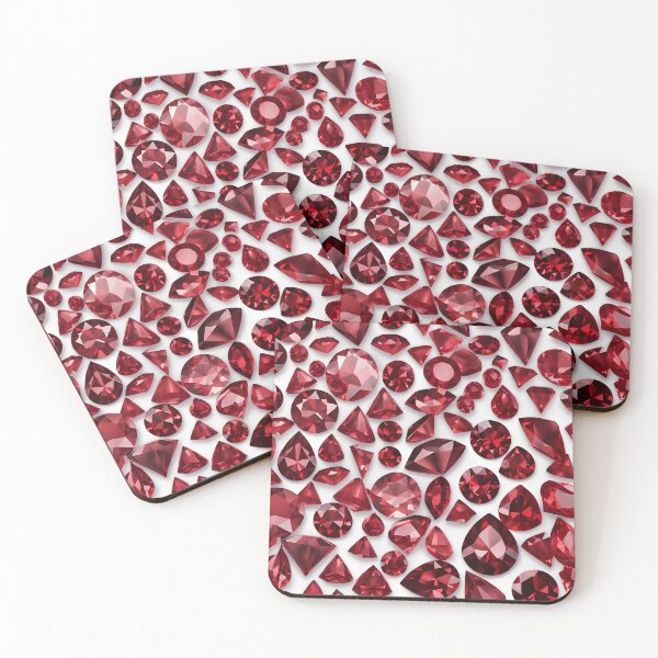 Item preview, Red Ruby Gem Stones Pattern designed and sold by patterncrow.
