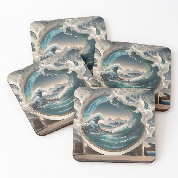 Item preview, Wave Coming Out of a Mirror - Cool Art designed and sold by joejiing.
