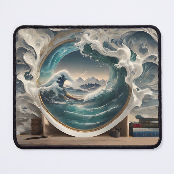Item preview, Wave Coming Out of a Mirror - Cool Art designed and sold by joejiing.
