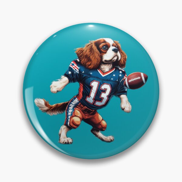 Item preview, Blenheim Cavalier American Footballer designed and sold by barksandsqueaks.