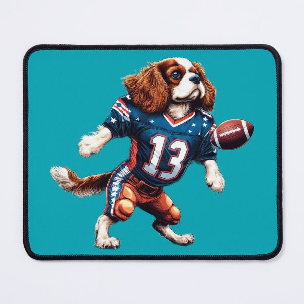Item preview, Blenheim Cavalier American Footballer designed and sold by barksandsqueaks.