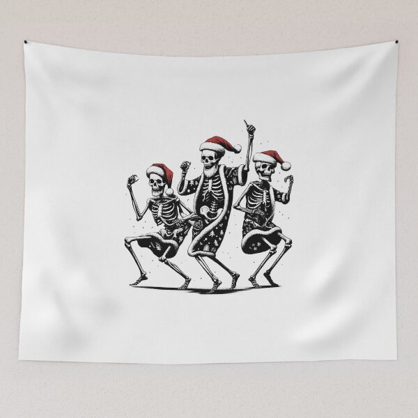 Item preview, Christmas Dancing Skeleton -Christmas funny designed and sold by GalaxyGraffiti.