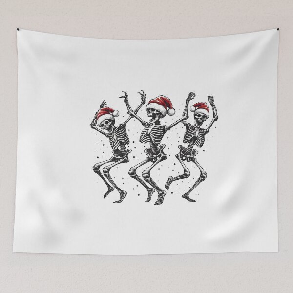 Item preview, Christmas Dancing Skeleton - Christmas funny designed and sold by GalaxyGraffiti.