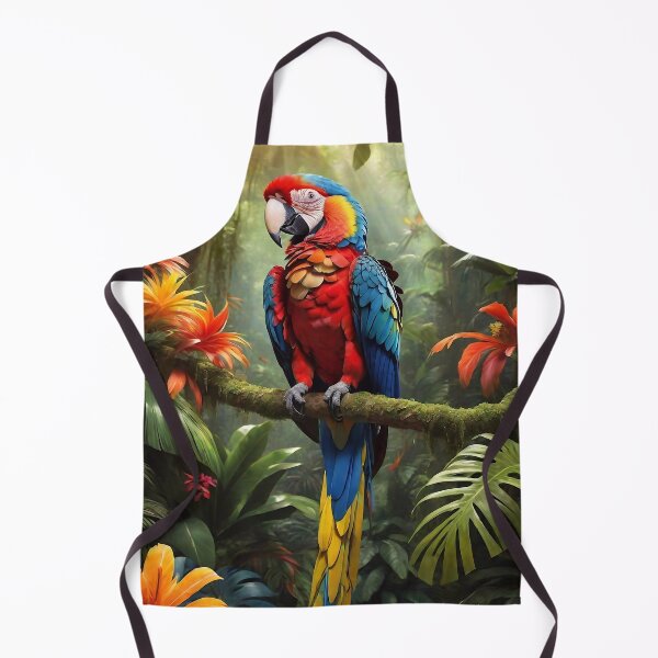 Item preview, Tropical rainforest and colorful parrot designed and sold by M-Y-A-R-T-.