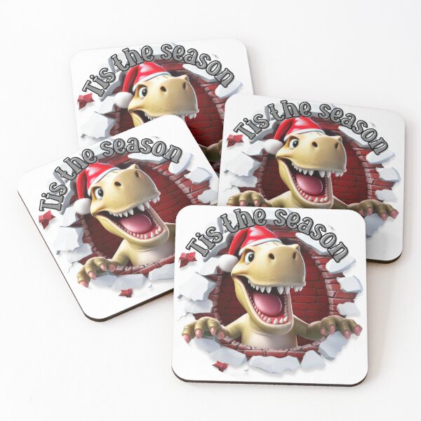 Item preview, 3D Christmas Dinosaur Broken Wall designed and sold by BotunPeony.