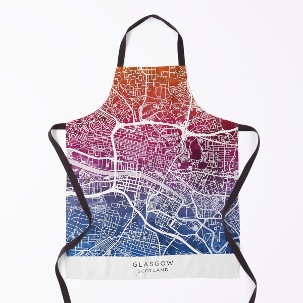 Item preview, Glasgow Street Map designed and sold by ArtPrints.
