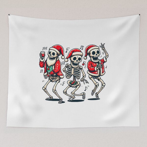 Item preview, Christmas Dancing Skeleton - Christmas funny designed and sold by GalaxyGraffiti.