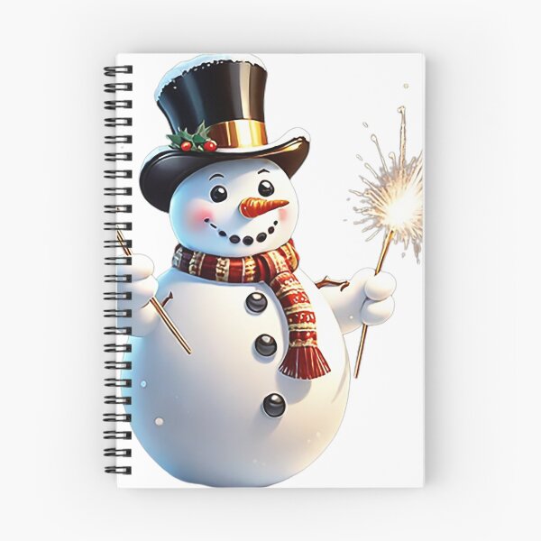 Item preview, SNOWMAN AND SPARKLER designed and sold by likbatonboot.