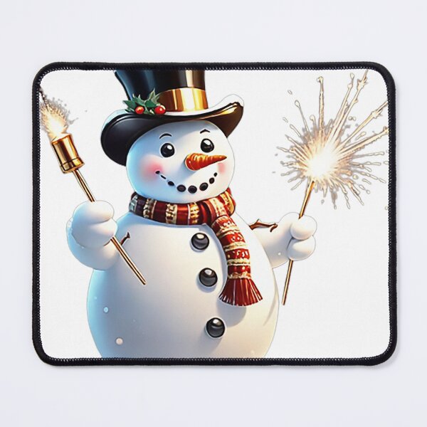 Item preview, SNOWMAN AND SPARKLER designed and sold by likbatonboot.