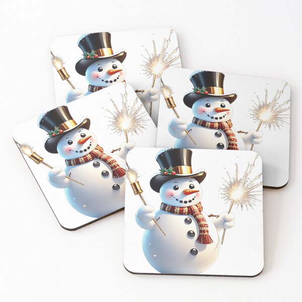 Item preview, SNOWMAN AND SPARKLER designed and sold by likbatonboot.